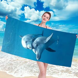 Strandtörölköző Delfinek Szélesség: 100 cm | Hosszúság: 180 cm