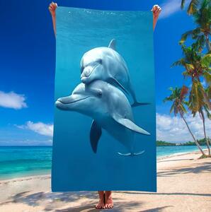Strandtörölköző Delfinek Szélesség: 100 cm | Hosszúság: 180 cm