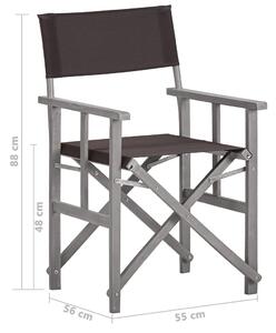VidaXL tömör akácfa rendezői szék