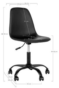 Fekete irodai szék Lapa