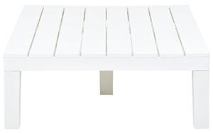 VidaXL fehér műanyag kerti asztal 78 x 78 x 31 cm