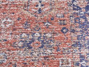 Kék és piros gyapjúszőnyeg 200 x 300 cm KURIN