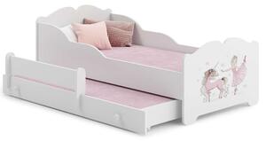Kobi Anna Ifjúsági ágy 2 matraccal - fehér - Többféle matricával