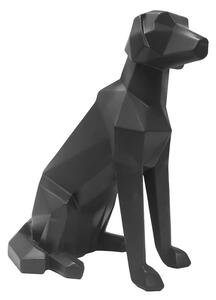 Time for home Fekete dekoratív origami kutya S