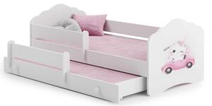 Kobi Fala Ifjúsági ágy 2 matraccal - fehér - Többféle matricával