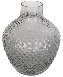 Time for home Szürke üveg váza Bellona 25 cm L