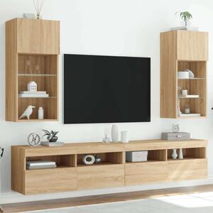 VidaXL TV Szekrény Szett - Sonoma Tölgy - 40,5x30x90 cm