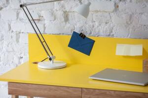 LUKA Ashwood íróasztal 110x50cm fiókkal, zöld színű