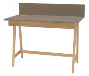 LUKA Ashwood íróasztal 110x50cm fiókkal barna