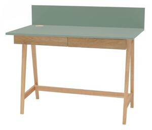 LUKA Ashwood íróasztal 110x50cm fiókkal zöld