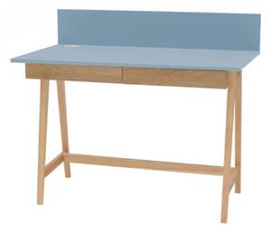 LUKA Ashwood íróasztal 110x50cm fiókkal kék