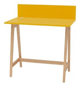 LUKA Ashwood íróasztal 85x50cm sárga