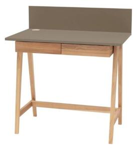LUKA Ashwood íróasztal 85x50cm fiókkal barna