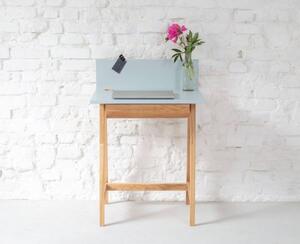 LUKA Ashwood íróasztal 65x50cm fiókkal / kék
