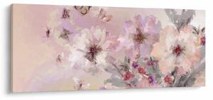 Kép - Művészeti kollázs pillangókkal (120x50 cm)