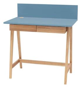 LUKA Ashwood íróasztal 85x50cm fiókkal kék