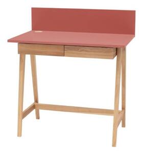 LUKA Ashwood íróasztal 85x50cm fiókkal rózsaszín