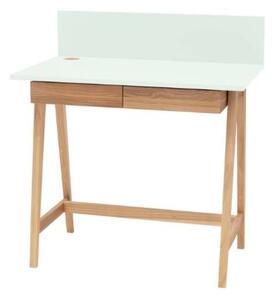 LUKA Ashwood íróasztal 85x50cm fiókkal menta színű