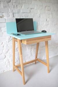 LUKA íróasztal 65x50cm fiókos tölgyfa rózsaszín