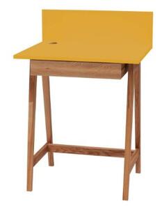 LUKA Íróasztal 65x50cm fiókos tölgyfa sárga