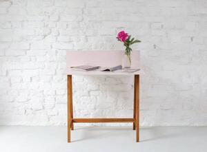 LUKA Íróasztal 85x50cm Tölgy rózsaszín