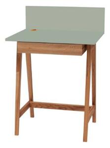 LUKA Íróasztal 65x50cm fiókos tölgyfa zöld