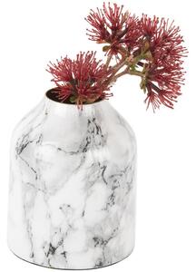 Time for home Fehér márvány fém váza Melias XS 10 cm