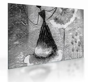 Üveg kép - Afrikai festészet (70x50 cm)