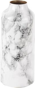 Time for home Fehér márvány fém váza Melias M 20 cm