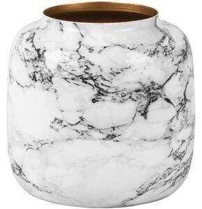 Time for home Fehér márvány fém váza Melias XL 20 cm 20 cm