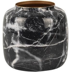 Time for home Fekete márvány fém váza Melias XL 20 cm