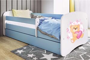 Kocot Kids Babydreams Ifjúsági ágy ágyneműtartóval - Maci pillangókkal - Többféle méretben és színben