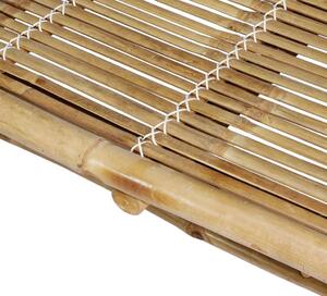VidaXL kétszemélyes bambusz napozóágy párnákkal