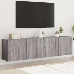 VidaXL 2 db szürke sonoma színű fali TV-szekrény 80 x 30 x 41 cm