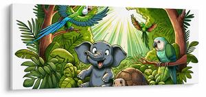 Kép - Vidám állatkák (120x50 cm)