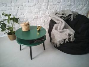 UFO Coffee Table Diam 70cm x Magasság 35cm rózsaszín Fekete lábak