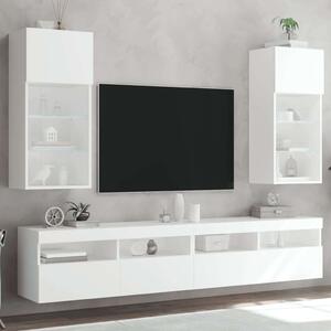 VidaXL 2 db fehér TV-szekrény LED-világítással 40,5 x 30 x 90 cm