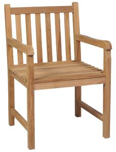 VidaXL 6 db tömör tíkfa kültéri szék