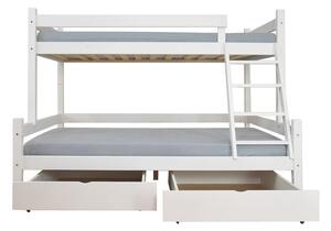 Wilsondo PETRA 6 kiszélesített emeletes ágy 120x200 - fehér