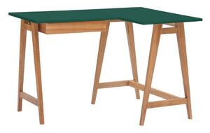LUKA Corner Desk W 115cm x D 85cm zöld Tölgy jobb oldali oldal
