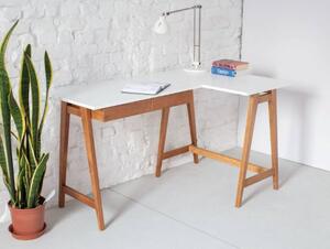 LUKA Corner Desk W 135cm x D 85cm sárga Oak Right Side