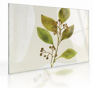 Üveg kép - Akvarell ág N⁰1 (70x50 cm)