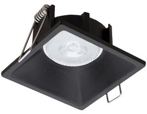 Viokef Fino szögletes süllyeszthető spot lámpa. 7,7x7,7 cm, fekete, 1xGU10 foglalattal