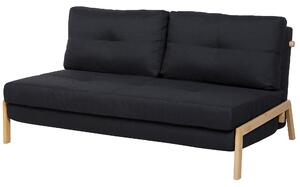 Fekete kárpitozott kanapéágy EDLAND