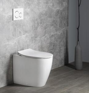 Isvea, SENTIMENTI álló WC, Perem nélküli, 36x52 cm, fehér (SmartFixPlus), 10SM10004SV