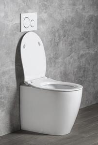 Isvea, SENTIMENTI álló WC, Perem nélküli, 36x52 cm, fehér (SmartFixPlus), 10SM10004SV