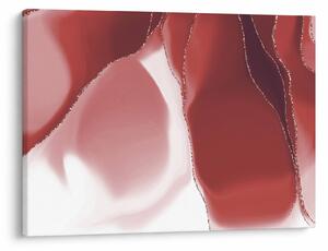 Kép - Piros absztrakt virág N⁰3 (70x50 cm)