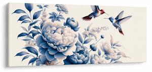 Kép - Kolibrik a virág felett (120x50 cm)