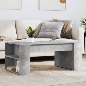 Betonszürke szerelt fa dohányzóasztal 102 x 55 x 42 cm