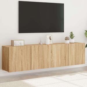 VidaXL 2 db sonoma tölgy színű fali TV-szekrény 80 x 30 x 41 cm